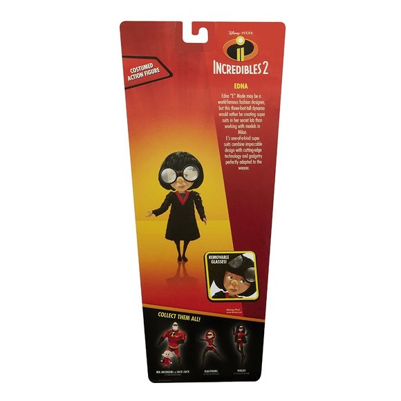 DISNEY The Incredibles 2 Edna Action Figure Doll in Deluxe Costume and Glasses - Picture 4 of 4